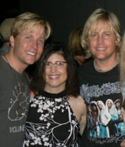 Catching up with Gunnar & Matthew Nelson backstage Streetsboro Festival Friday August 1, 2008 (Streetsboro, OH) Photography: Tom Hart